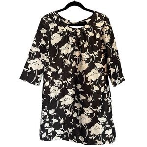 Kate Spade Dress Florence Broadhurst Size‎ 6 Black White Dorothy Floral (READ)